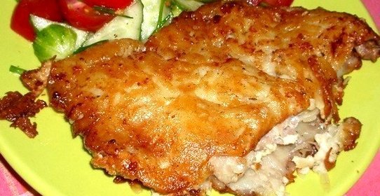 Мясо в картофельной корочке
