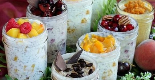 Ленивая овсянка в банке