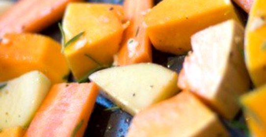 Зимние овощи, запеченные в духовке