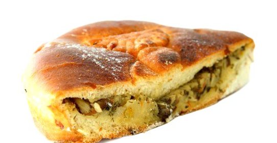 Пицца с угрем и картофелем