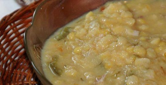 Гороховая каша с мясом