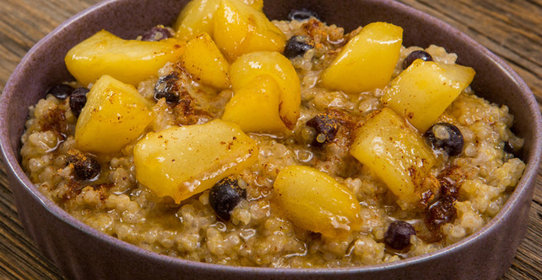 Каша из киноа с соте из груш: пошаговый рецепт