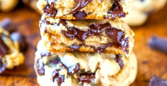 Мягкое печенье со сливочным сыром и шоколадом