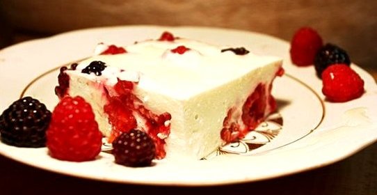 Творожно-фруктовый десерт