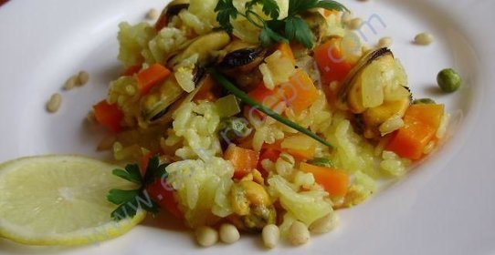 Плов с морепродуктами