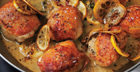 Запеченная курица с лимоном и орегано