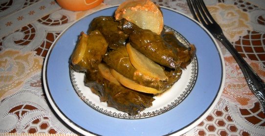 Голубцы в листьях винограда