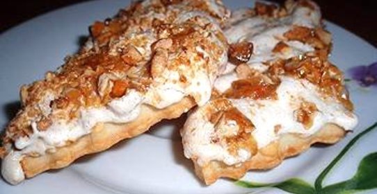 Печенье с безе и курагой Яйцо