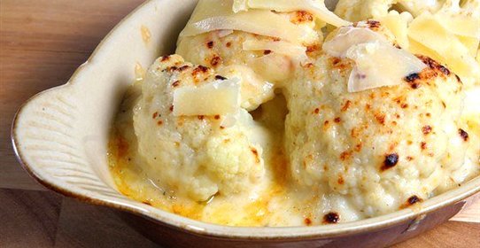 Цветная капуста, запеченная с сыром