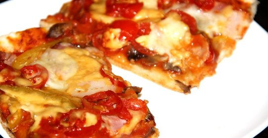 Пицца ассорти с двумя сырами