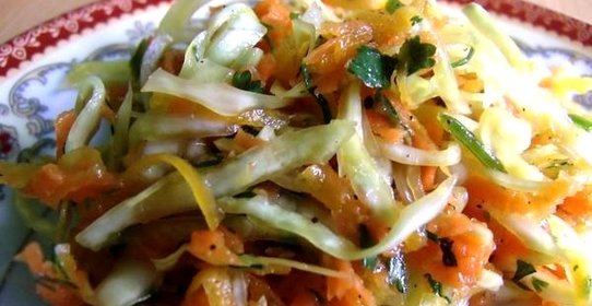 Cалат с тыквой