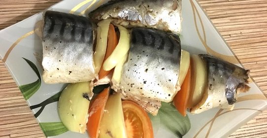 Скумбрия запеченная в фольге