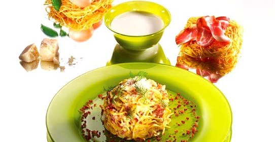 Лапша с соусом Карбонара