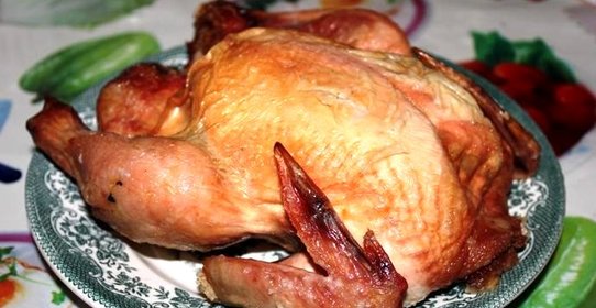 Курица на соли