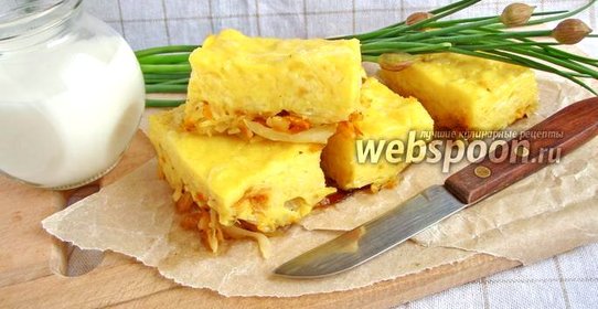 Заливной пирог с капустой в мультиварке