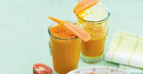 Смузи из помидоров, цветной капусты и моркови