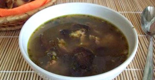 Кислые щи с грибами