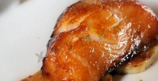 Рыба обжаренная в соусе мисо