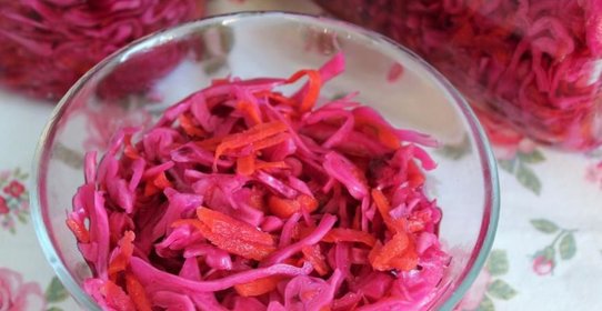 Маринованная краснокачанная капуста