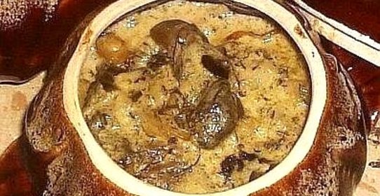 Грибной суп в горшочке