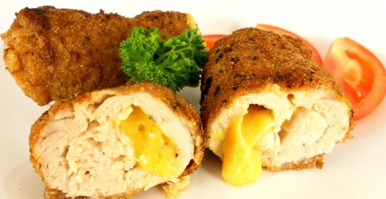 Куриные рулетики с сыром