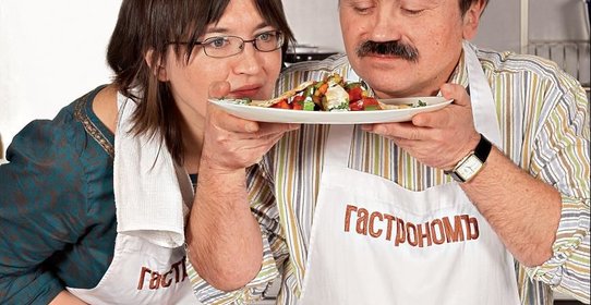 Рататуй с курицей и йогуртовым соусом от Сергея и Анны Литвиновых