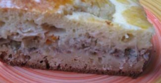 Нежный мясной пирог на кефирном тесте