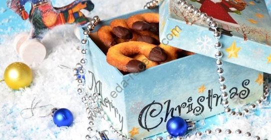 Новогоднее печенье Подковки