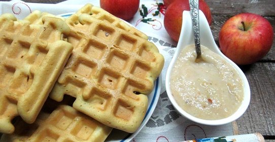 Вафли из бисквитного теста