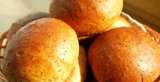 Маковые булочки из творожного теста