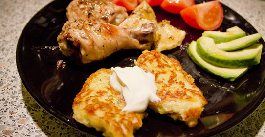 Картофельные оладьи с фенхелем