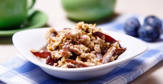 Овсянка с медово-ореховой пастой