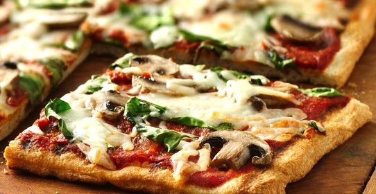 Пицца в духовке с грибами