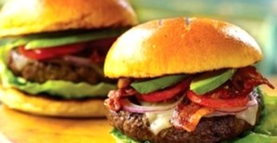 Бургер с ветчиной