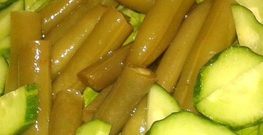 «Быстрая» маринованная стручковая фасоль