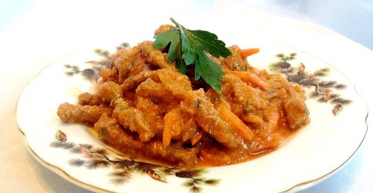 Бефстроганов из говядины