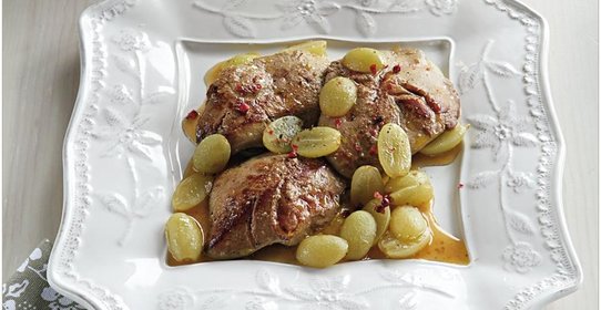 Фуа-гра с мускатным виноградом