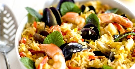 Плов с морепродуктами в мультиварке