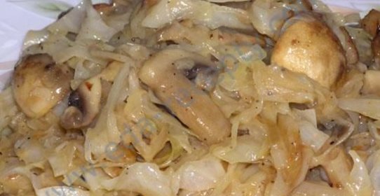 Засолка капусты на зиму с грибами