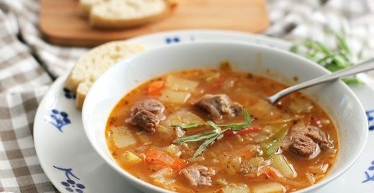 Щи из баранины с капустой