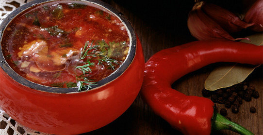 Борщ с квашеной капустой