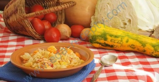 Овощное рагу: кабачки с картошкой помидорами