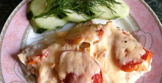 Куриная грудка, запеченная с сыром
