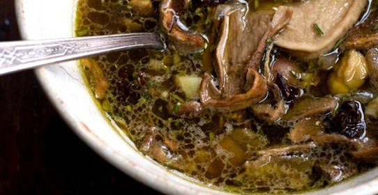 Быстрый грибной суп