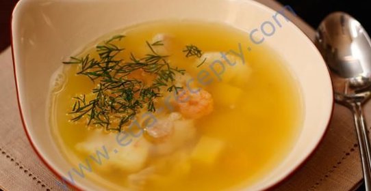 Рыбный суп с креветками
