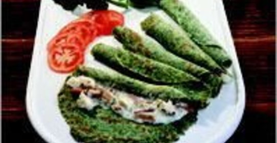 Блинчики со шпинатом