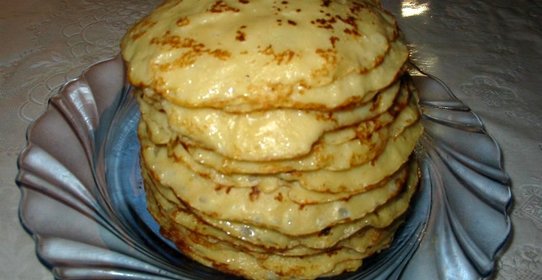 Блины с яблоками