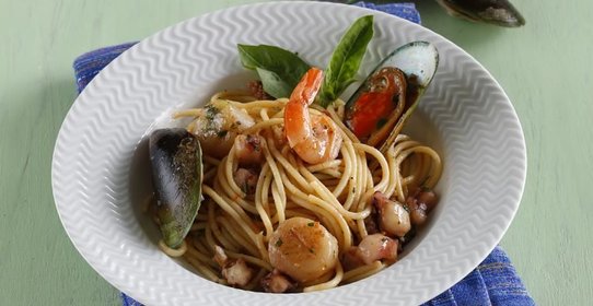 Паста с креветками