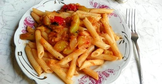 Макароны с кабачком