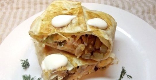 Шаурма с грибами